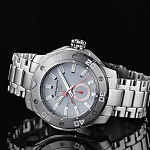 NEW! ARAGON Watch Automatic Movement Superjet 44mm GRAY Dial NE57 A344GRY
